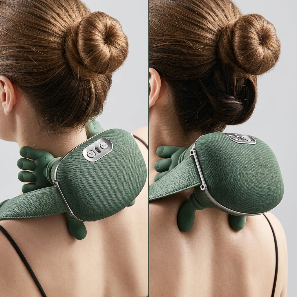 Ergonomic Dual-Head Cervical and Trapezius Fit